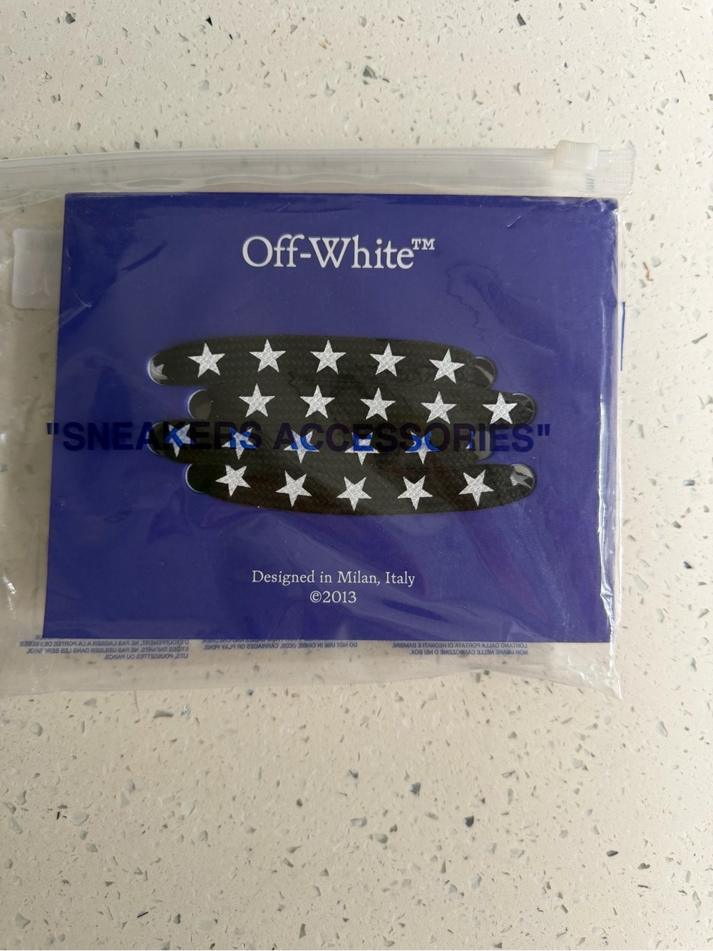 Off-White Black and White Star Sneaker Accessory